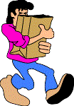 man carrying paper bag